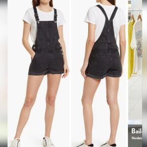 Madewell Charcoal Denim Overalls